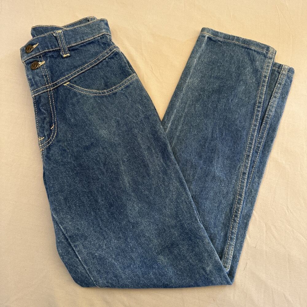 Vintage Zena Girls Jean Sz 10P Petite Medium Wash 80002 Retro Y2K